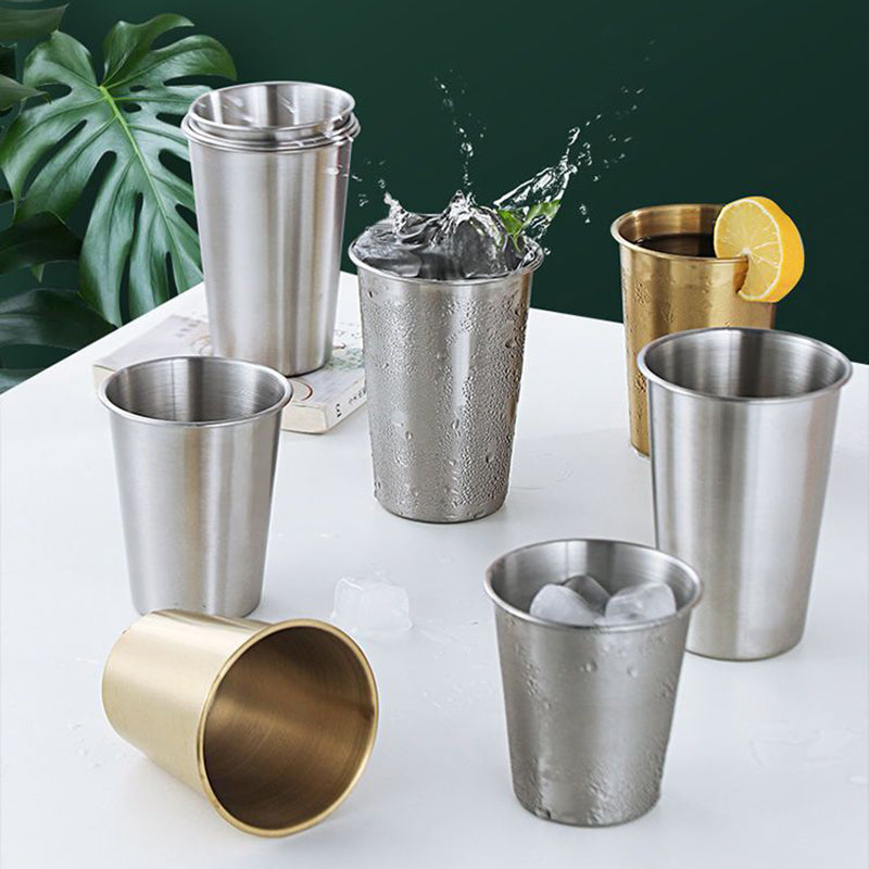 Yurtrain Stainless Steel Coffee Mug Cups Tumbler Stainless Steel Espresso Cup Stainless Steel Water Cup Beer Mug
