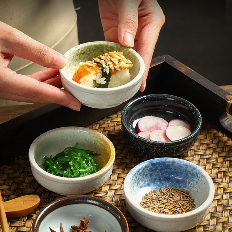 Yurtrain Wholesale Japanese Style Frost Porcelain Ceramic Bowl Plate Sushi Soy Dish Customized Logo Camping Home Party Kitchen No reviews yet