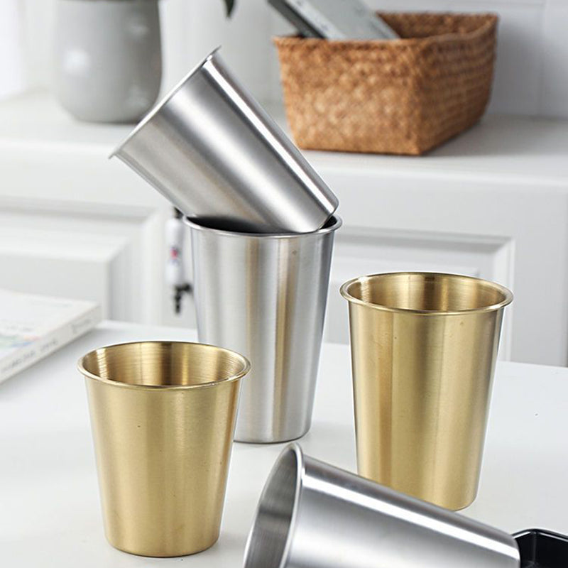 Yurtrain Stainless Steel Coffee Mug Cups Tumbler Stainless Steel Espresso Cup Stainless Steel Water Cup Beer Mug