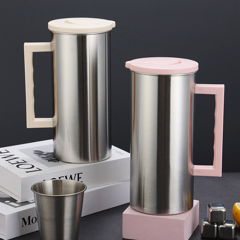 Yurtrain Stainless Steel Eco-Friendly Lightweight Korean Design Vacuum Thermos Coffee Pot Handle Sealing Leak Proof Water