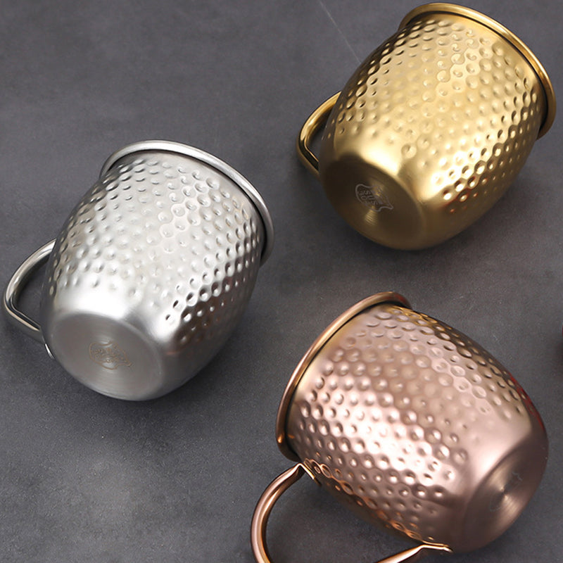 Yurtrian Customized Hammered Point Stainless Steel Engraved Beer Stein Dishwasher Safe Freezer Safe