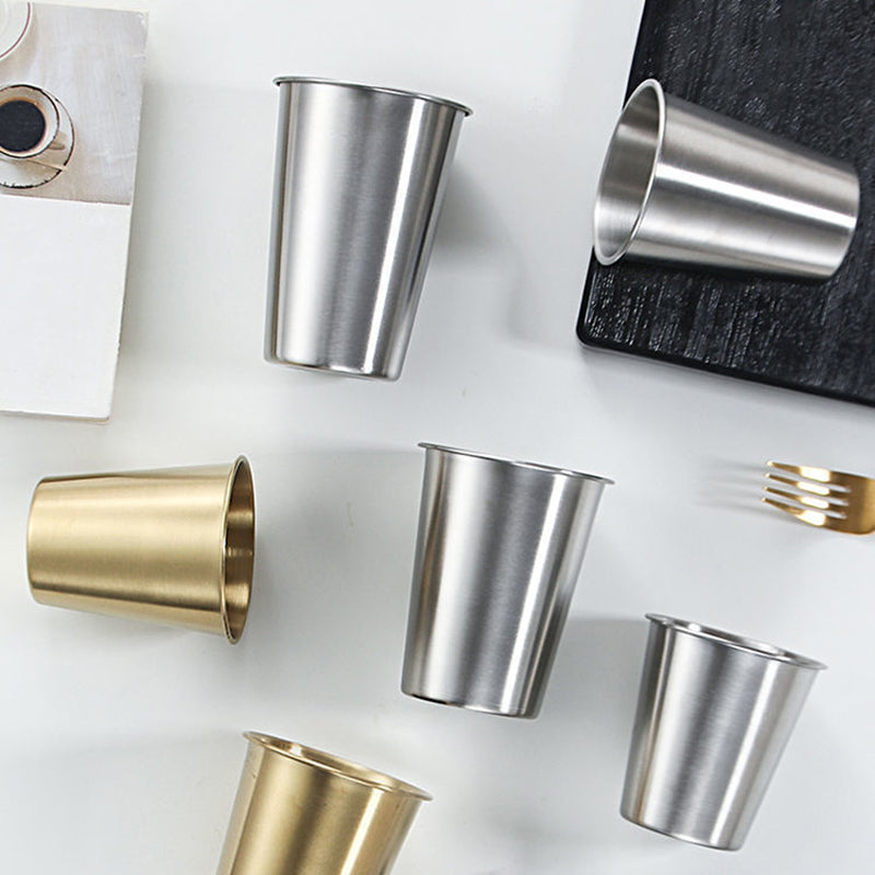 Yurtrain Stainless Steel Coffee Mug Cups Tumbler Stainless Steel Espresso Cup Stainless Steel Water Cup Beer Mug