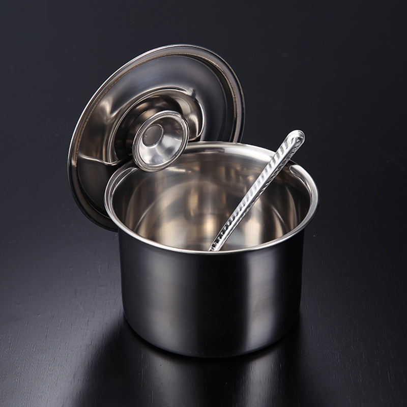 Yurtrain Hot Selling Thickened Stainless Steel Spice Bowl with Lid Spice Container for Kitchen Household