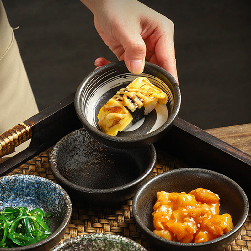 Yurtrain Wholesale Japanese Style Frost Porcelain Ceramic Bowl Plate Sushi Soy Dish Customized Logo Camping Home Party Kitchen No reviews yet
