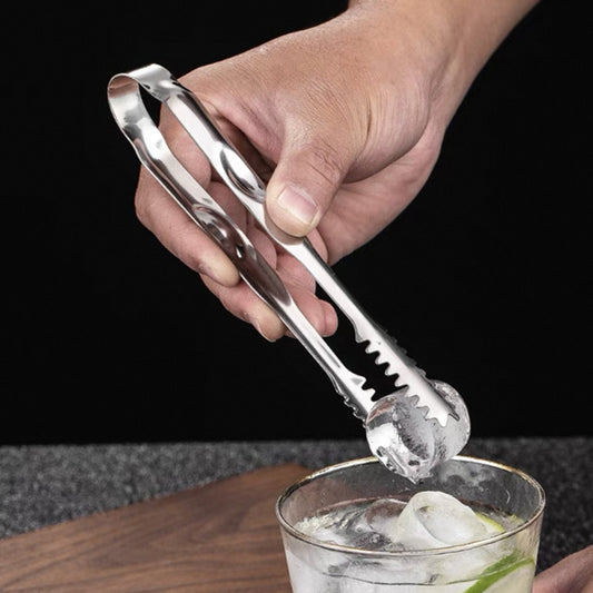 Yurtrain Durable Stainless Steel Ice Tongs Utensils for Kitchen Baking Barbecue Kitchen Tools Ice Food Barbecue Clip