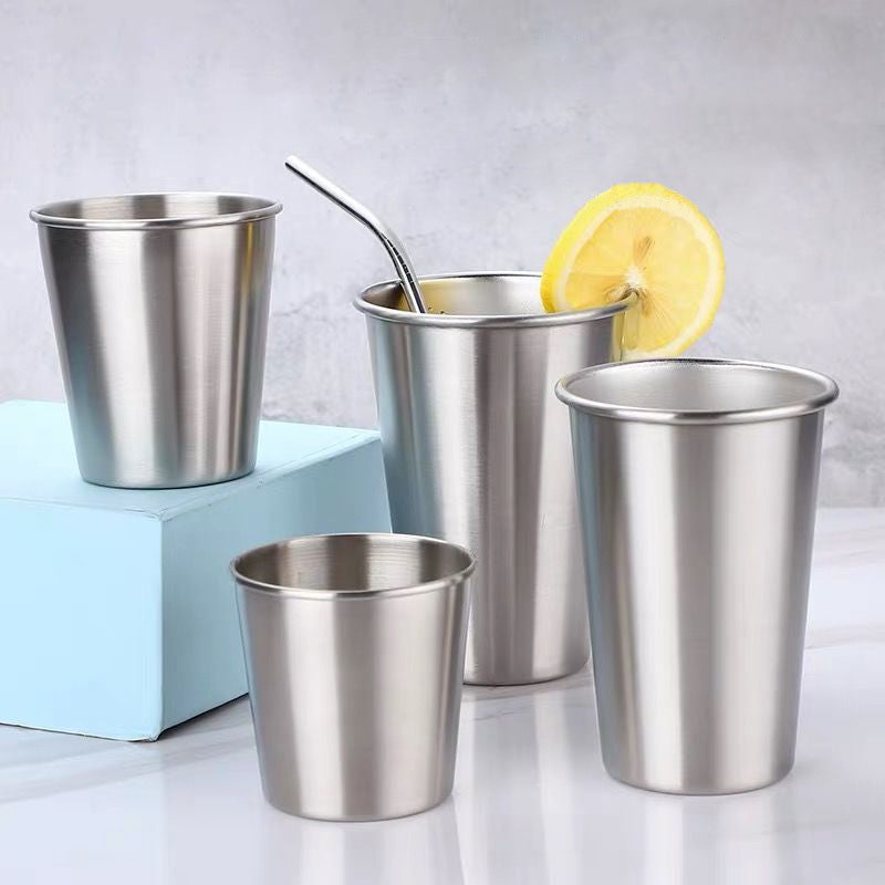 Yurtrain Stainless Steel Coffee Mug Cups Tumbler Stainless Steel Espresso Cup Stainless Steel Water Cup Beer Mug