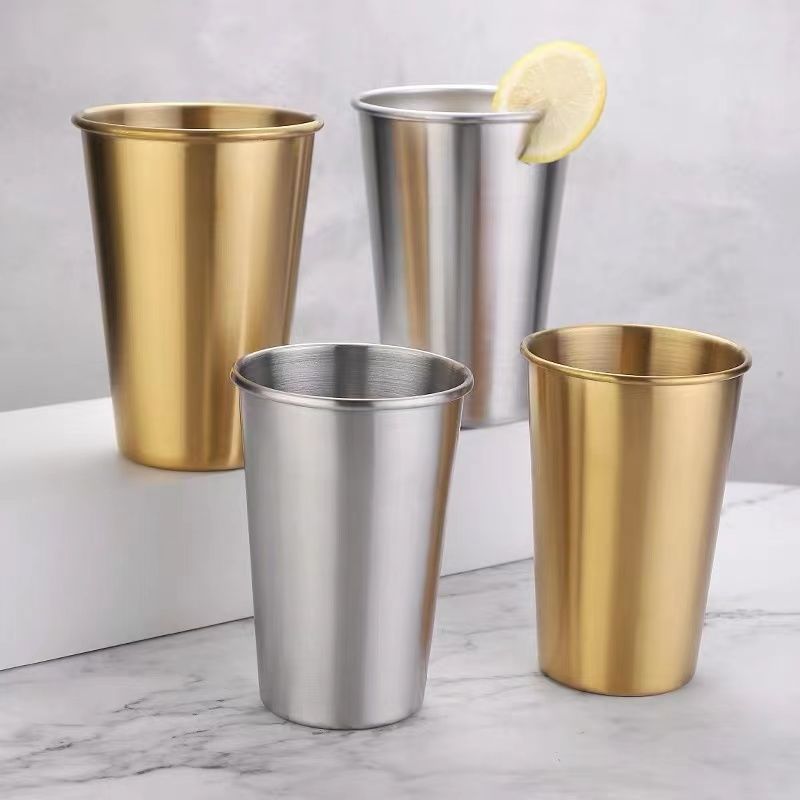 Yurtrain Stainless Steel Coffee Mug Cups Tumbler Stainless Steel Espresso Cup Stainless Steel Water Cup Beer Mug