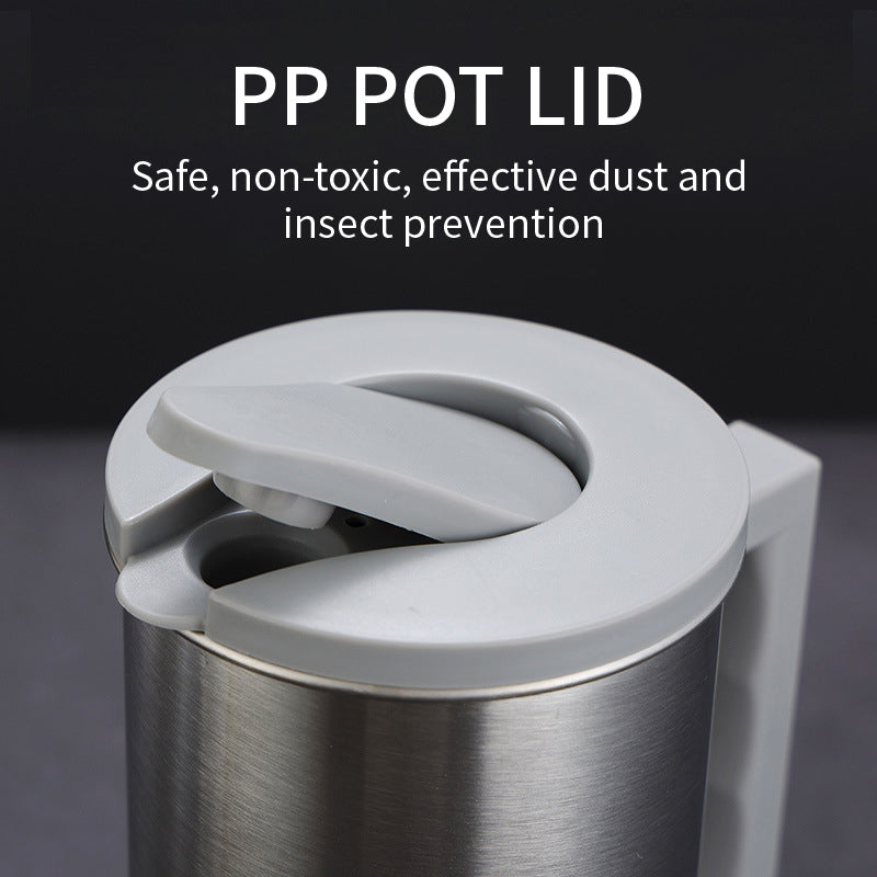 Yurtrain Stainless Steel Eco-Friendly Lightweight Korean Design Vacuum Thermos Coffee Pot Handle Sealing Leak Proof Water