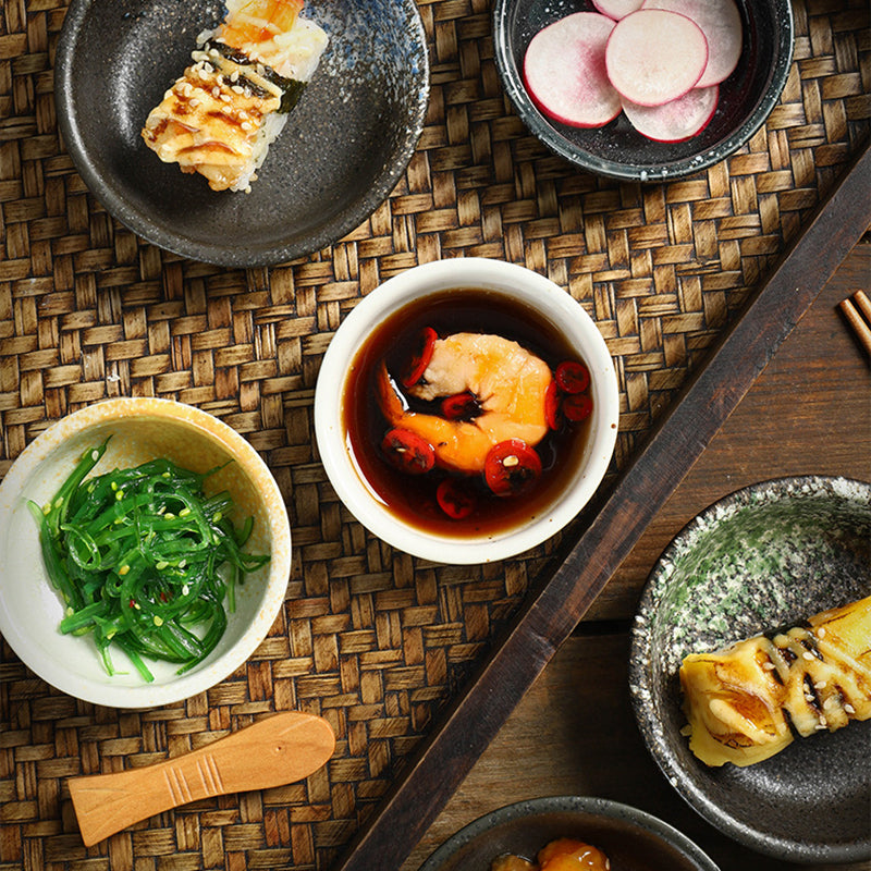 Yurtrain Wholesale Japanese Style Frost Porcelain Ceramic Bowl Plate Sushi Soy Dish Customized Logo Camping Home Party Kitchen No reviews yet