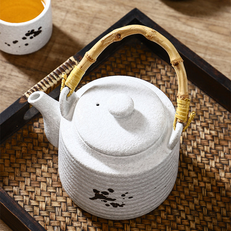 Yurtrain Wholesale Traditional Kiln Altered Glaze Porcelain Tea Set Japanese Style Luxury Ceramic Cup and Teapot for Tea Lovers