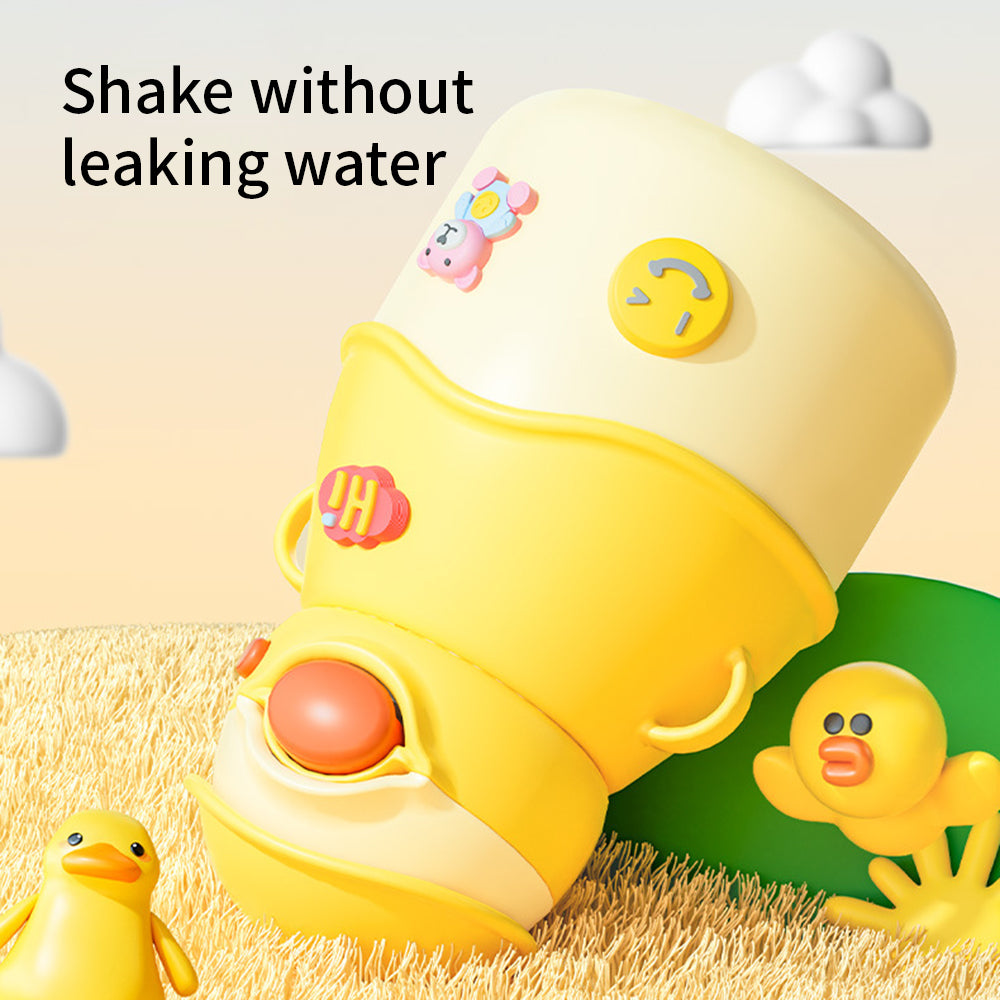 Yurtrain Cute Duck 500ml Insulation Vacuum Flasks Cup 316 Stainless Steel Candy Color Water Bottle for Kids