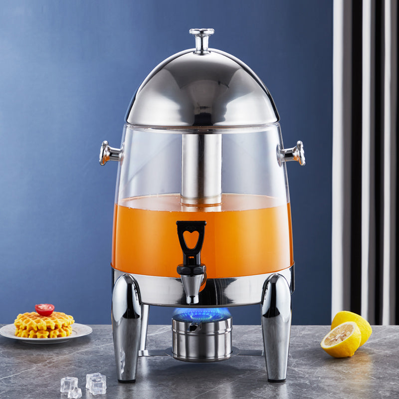 Yurtrain Wholesale 12L Cold and Heat Beverages Juice Coffee Dispenser Hotel Buffet Equipment Stainless Steel Drink Dispensers