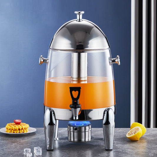 Yurtrain Wholesale 12L Cold and Heat Beverages Juice Coffee Dispenser Hotel Buffet Equipment Stainless Steel Drink Dispensers