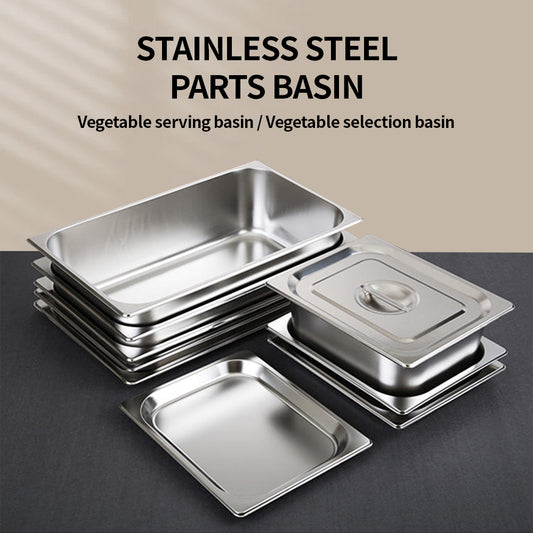 Yurtrain Commercial Kitchen Gas-Fueled Equipment 1/1 1/2 GN Pan 304 Stainless Steel Food Warmer Steam Table Restaurants Hotels