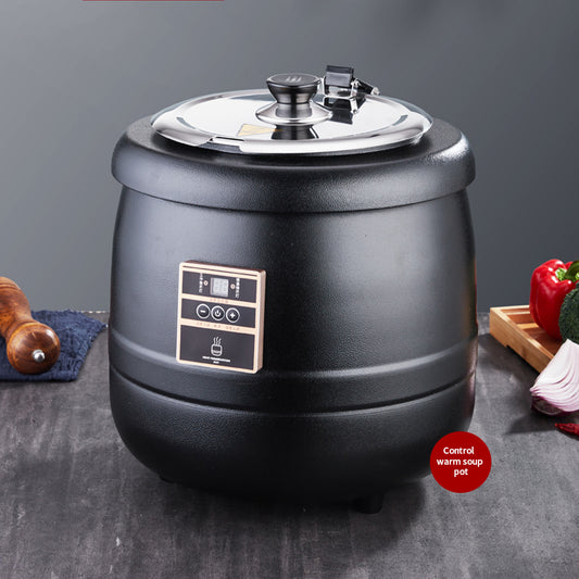 Buffet Internacional Assiettes De Luxe Pour Restauration Buffet Black Soup Warmer Station Buffet Container Electric Soup Tureen