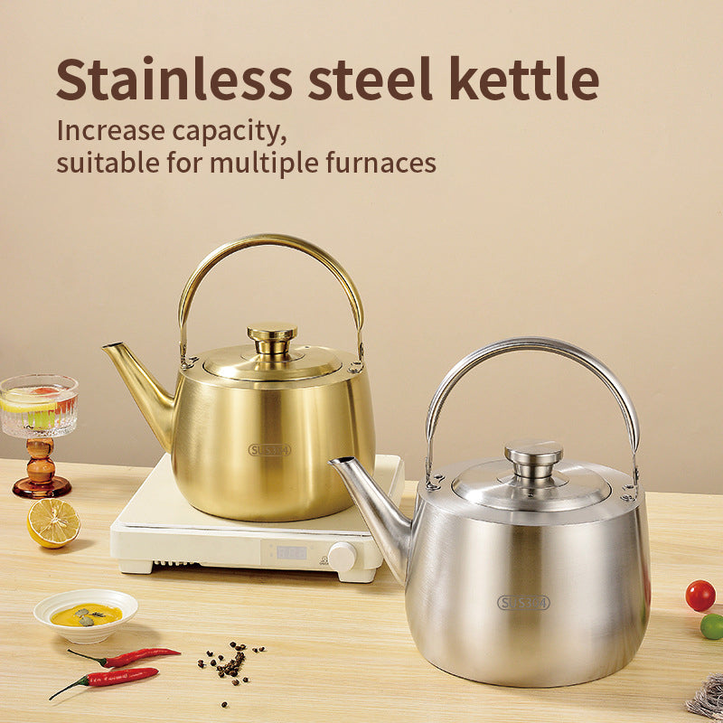 Yurtrian Modern Minimalism Stainless Steel 304 Coffee Milk Tea Net Filter Stainless Steel Portable Mini Water Kettle