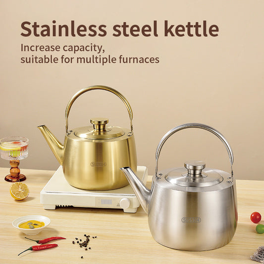 Yurtrian Modern Minimalism Stainless Steel 304 Coffee Milk Tea Net Filter Stainless Steel Portable Mini Water Kettle