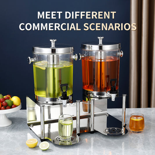 Yurtrain Summer Refrigerated Cold Buffet Beer Juice Drink Dispenser Machine Milk Juicer Dispenser Cold for Catering Material