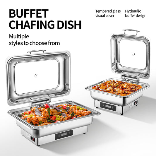 Yurtrain Stainless Steel Hydraulic Electric Buffet Cooker Wholesale Catering Equipment Food Warmer Set for Warming & Holding