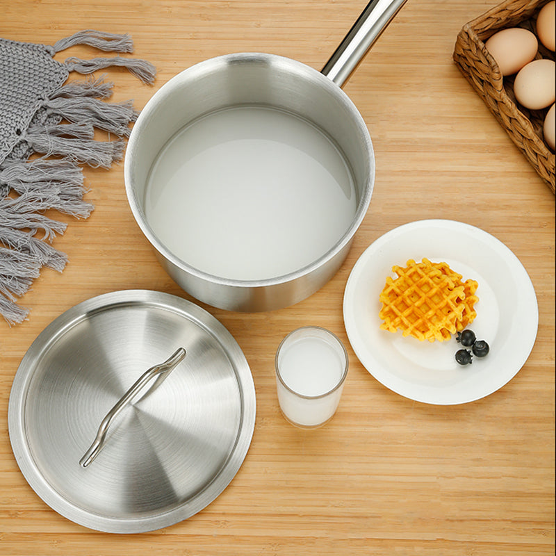 Yurtrain Professional Cookware Nonstick Saucepan Stainless Steel Cooking Milk Pot Frying Induction Sauce Pan With Cover