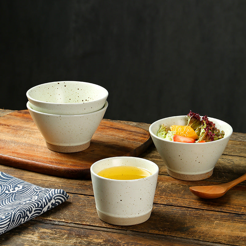 Yurtrain Hot Selling 5oz Japanese Ceramic Coffee Mug Custom Logo Speckled Japanese Vintage Stoneware Tea Cups for Restaurants