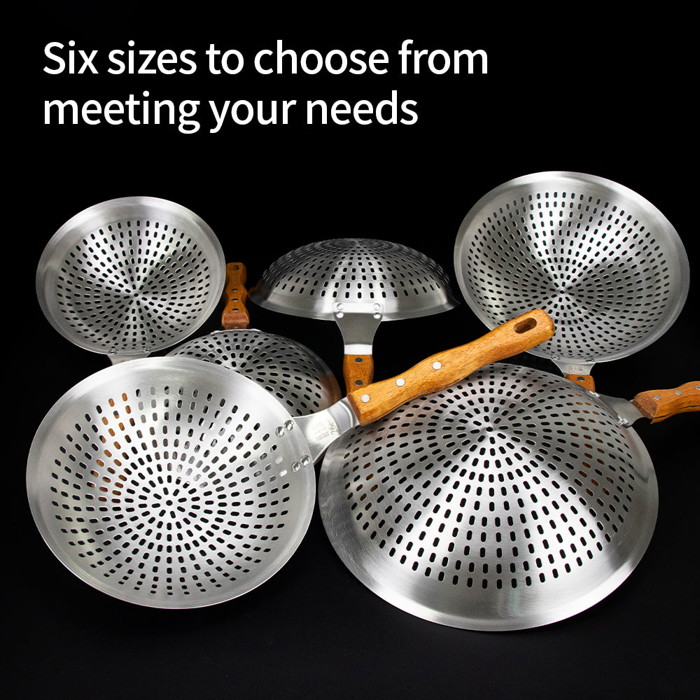 Yurtrain Stainless Steel Colander Pasta Noodle Strainer Skimmer Spoon Oil Pot Food Filter Cooking Kitchen Utensils