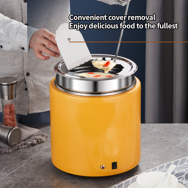 Yurtrain Commercial Kitchen Soup Warmer Station Stainless Steel Buffet Soup Pot Big Soup Kettle for Restaurant