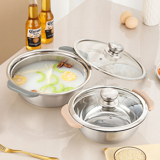Commercial Hotel Kitchen 304 Stainless Steel Multi-Function Noodles Cooker Soup & Stock Pots Set for Cooking