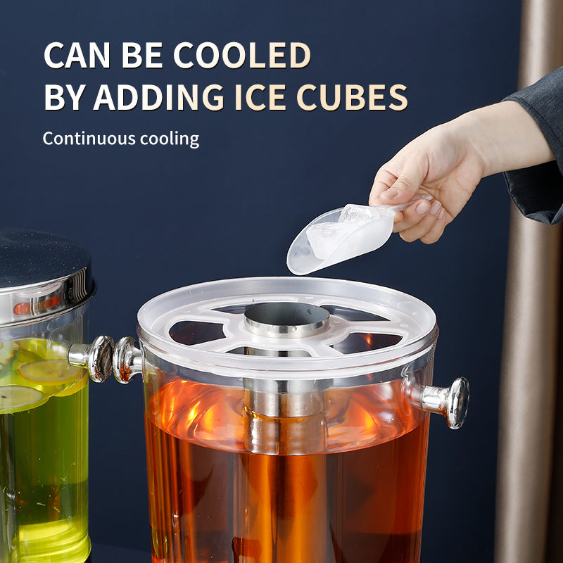 Yurtrain Summer Refrigerated Cold Buffet Beer Juice Drink Dispenser Machine Milk Juicer Dispenser Cold for Catering Material