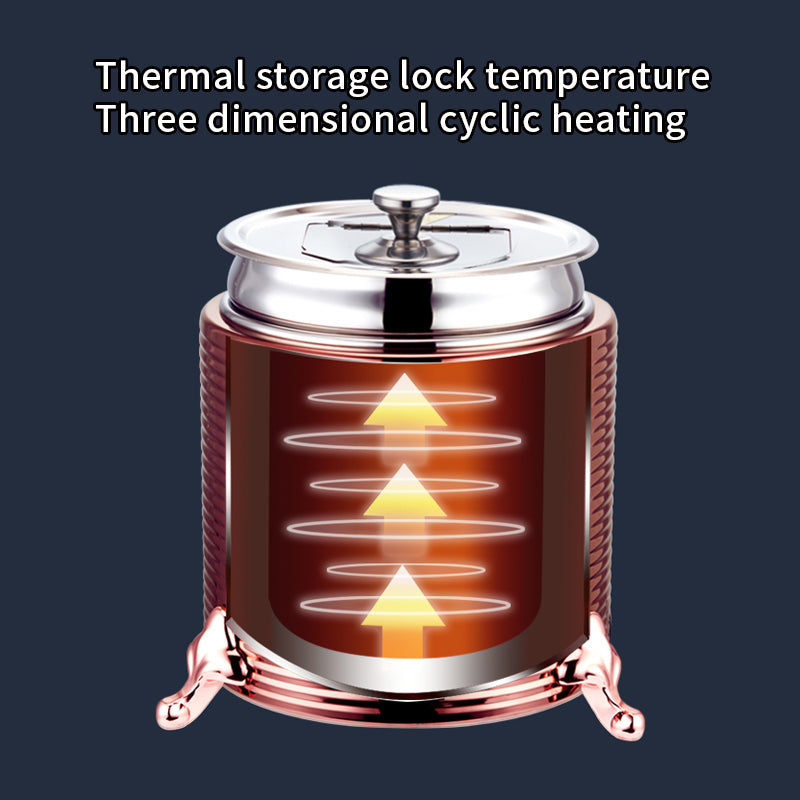 Yurtrain Electric Heating Soup Kettle Multiple Colors Buffet Equipment Dry Heat Soup Warmer Hotels Restaurants