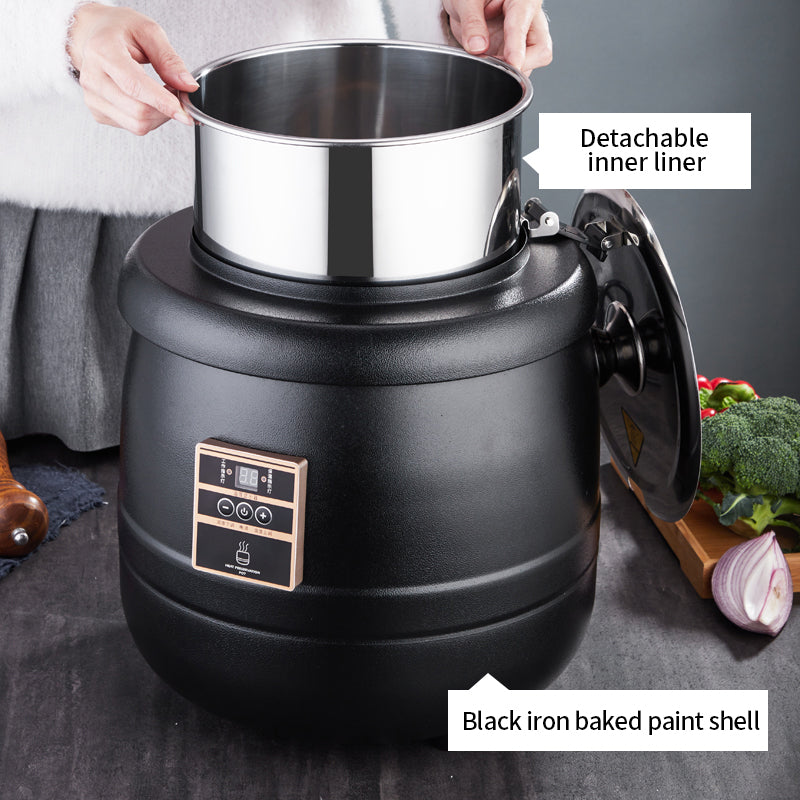 Buffet Internacional Assiettes De Luxe Pour Restauration Buffet Black Soup Warmer Station Buffet Container Electric Soup Tureen