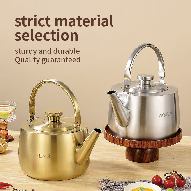 Yurtrian Modern Minimalism Stainless Steel 304 Coffee Milk Tea Net Filter Stainless Steel Portable Mini Water Kettle