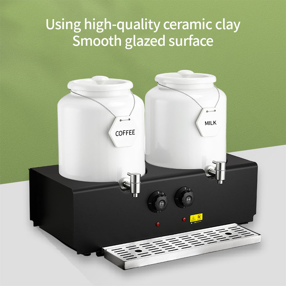 Yurtrain Commercial Electric Hot Milk Dispenser Machine Ceramics Drink Dispenser for Hotel Restaurant & Hospitality Supply