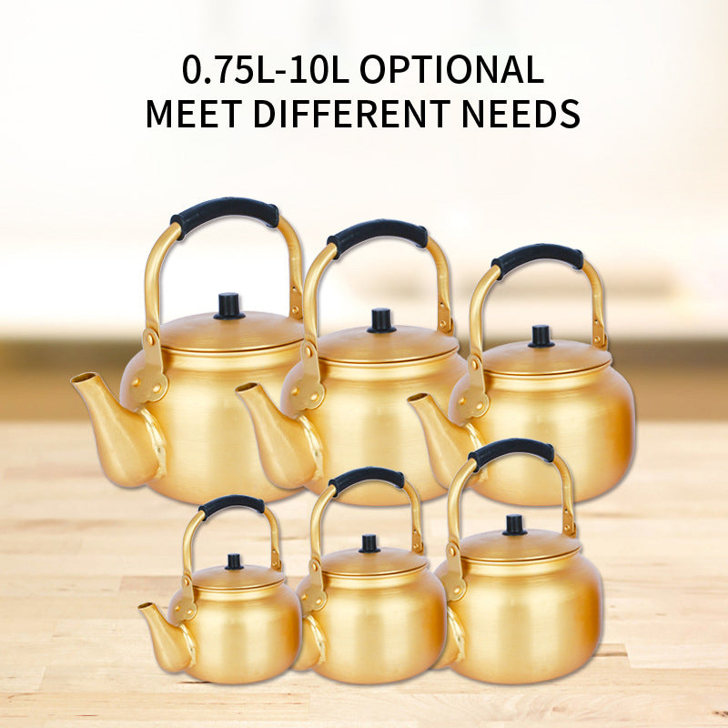Yurtrain Korean Design Aluminum Alloy Kettle Large Capacity Multi-size Gas Eco-Friendly Lightweight Teapot