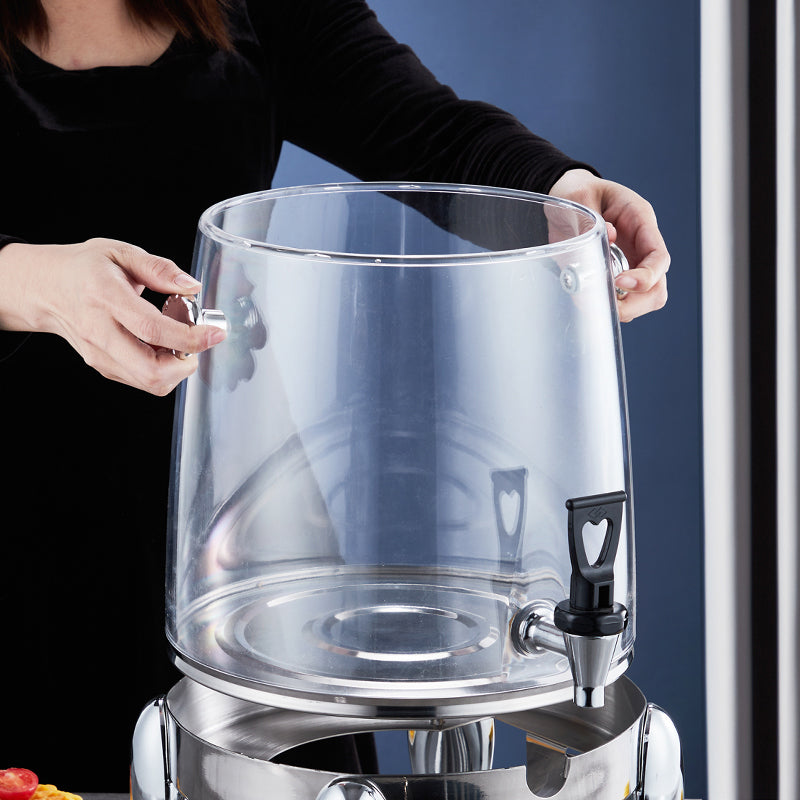 Yurtrain Wholesale 12L Cold and Heat Beverages Juice Coffee Dispenser Hotel Buffet Equipment Stainless Steel Drink Dispensers