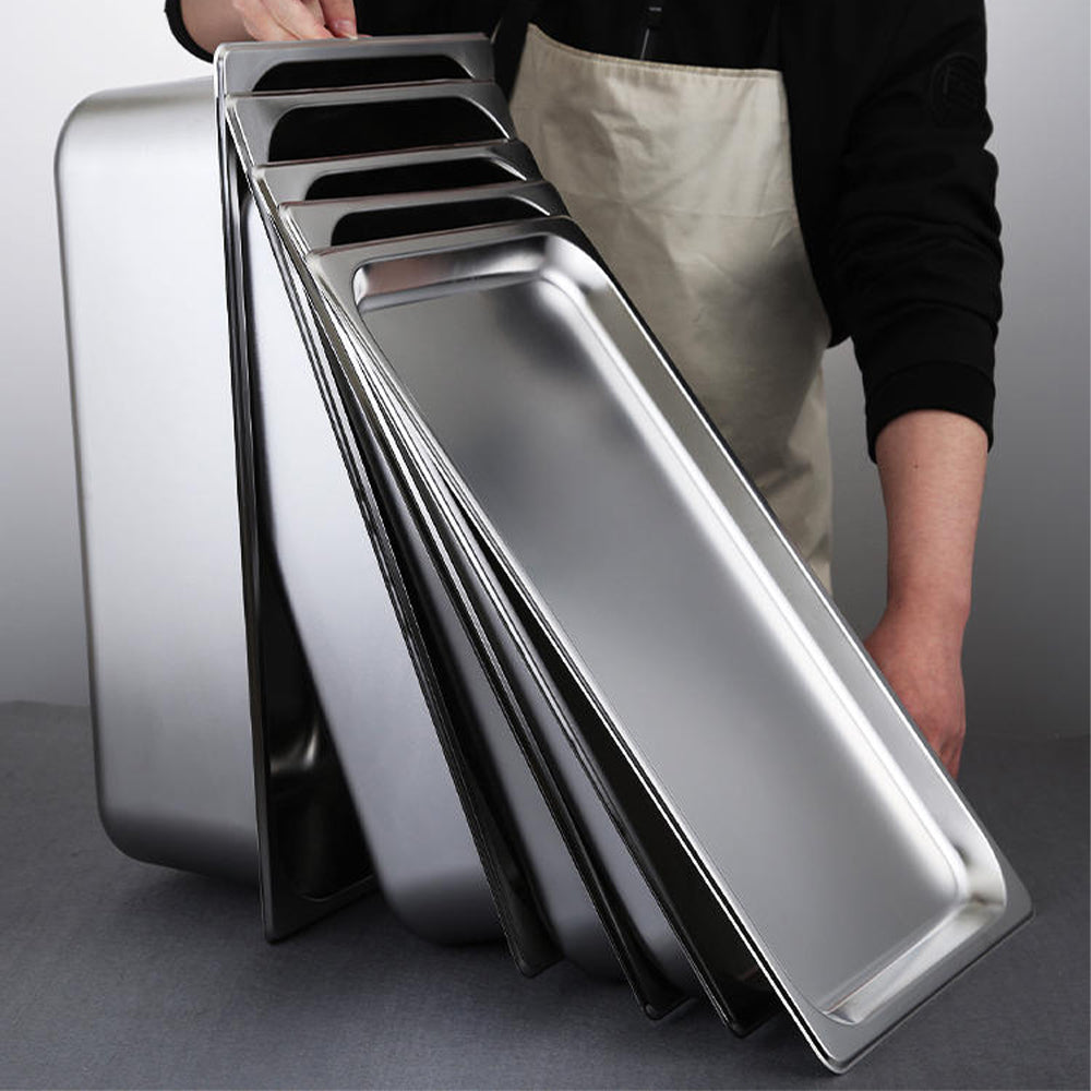 Yurtrain Commercial Kitchen Gas-Fueled Equipment 1/1 1/2 GN Pan 304 Stainless Steel Food Warmer Steam Table Restaurants Hotels