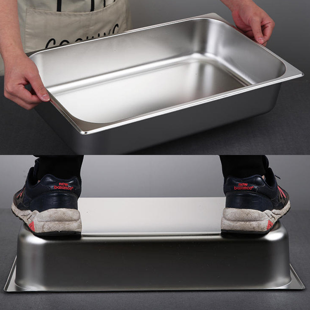 Yurtrain Commercial Kitchen Gas-Fueled Equipment 1/1 1/2 GN Pan 304 Stainless Steel Food Warmer Steam Table Restaurants Hotels