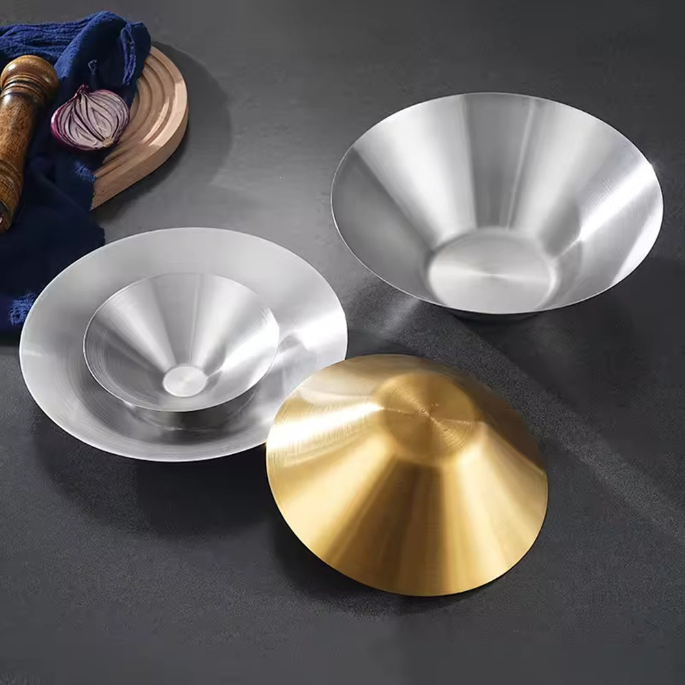 Yurtrain Factory Wholesale Korean Style 304 Stainless Steel Mixing Bowls Disposable Restaurant Serving Pasta Salad No reviews yet
