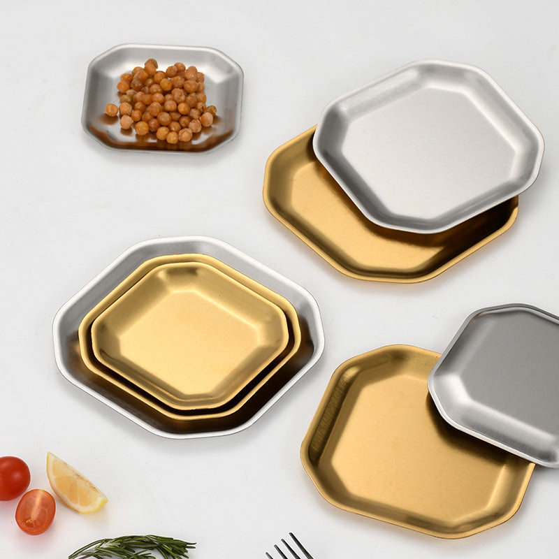 Yurtrain Stainless Steel Nonstick 304 Pan Frost Nonstick Cookie Sheet for Baking Steamed Sausage Fruit Tray Dishes Plate