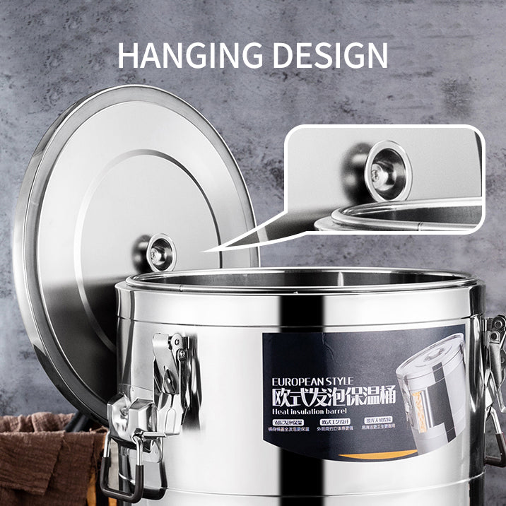 Factory Direct Sales High Quality Modern Commercial Restaurant Kitchen Stainless Steel Bottom Bucket Soup Cooking Pot