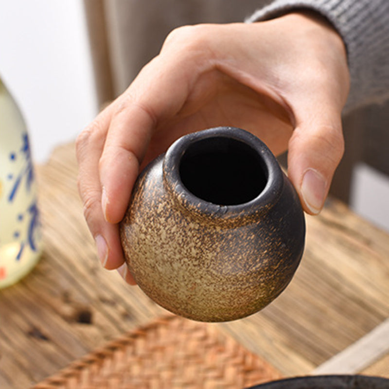 Yurtrain Japanese Style Restaurant Ceramic Toothpick Holder Handmade Porcelain Cylinder Toothpick Box Tableware Decoration