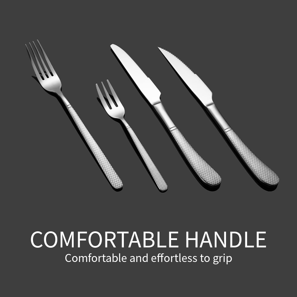 Yurtrain Best Selling Sustainable Dishwasher Safe Mirror Polish Long Silver Luxury Gold Hammered Cutlery Flatware Set Spoons