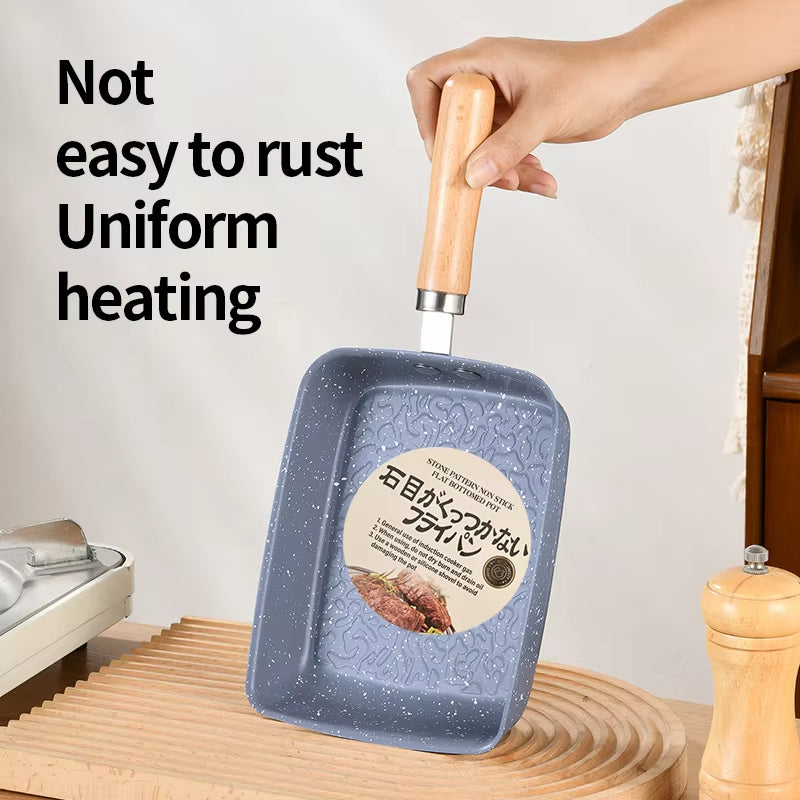 Yurtrain Custom-Made Modern High Quality Square Non-Stick Fry Pan Latest for Healthy Cooking with Even Heat Distribution