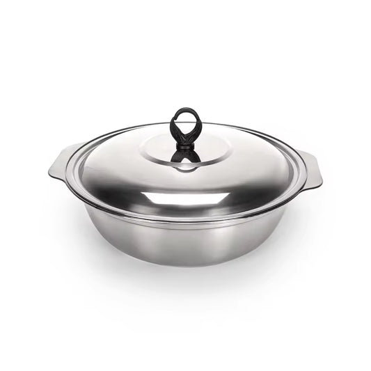 Yurtrain Stainless Steel Salad Household Use Baking Eggs Vegetable Mixing Kitchen Vegetable Washing Bowl Durable Metal