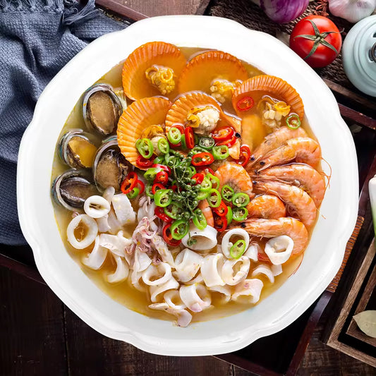 Yurtrain Charger Wedding Luxury Irregular Bone China Fine Porcelain White Serving Salad Dinner Plate & Dishes Set for Catering
