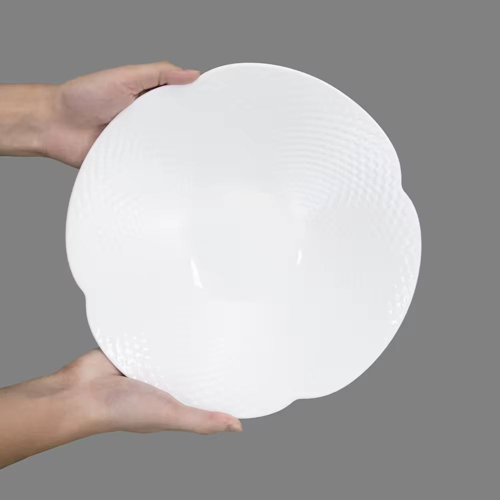 Yurtrain Ceramic Dinner Plate Pasta Steak Puree Salad Dessert Fruit Fish Serving Tray Platter Side Plates Restaurant Tableware