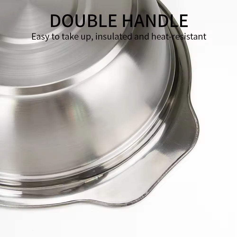 Yurtrain Stainless Steel Salad Household Use Baking Eggs Vegetable Mixing Kitchen Vegetable Washing Bowl Durable Metal