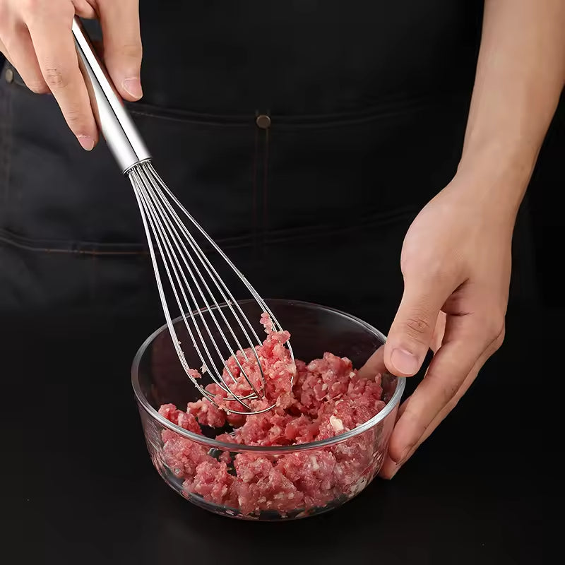 Yurtrain Portable Stainless Steel Beaters Whisk Balloon Wire Design for Blending Beating Stirring-Enhanced Version Dishwasher
