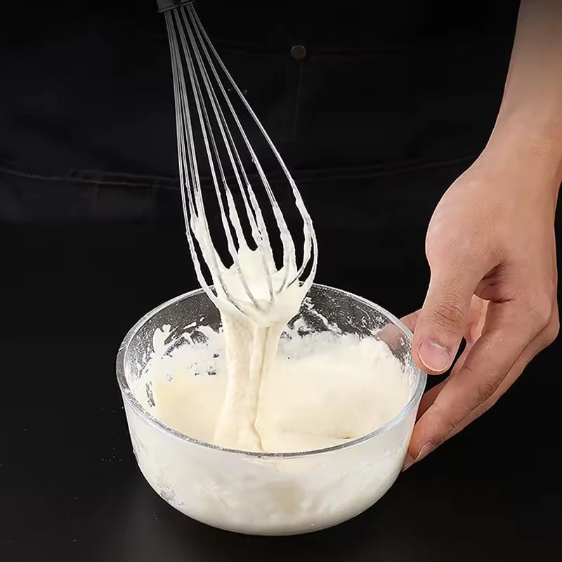 Yurtrain Portable Stainless Steel Beaters Whisk Balloon Wire Design for Blending Beating Stirring-Enhanced Version Dishwasher