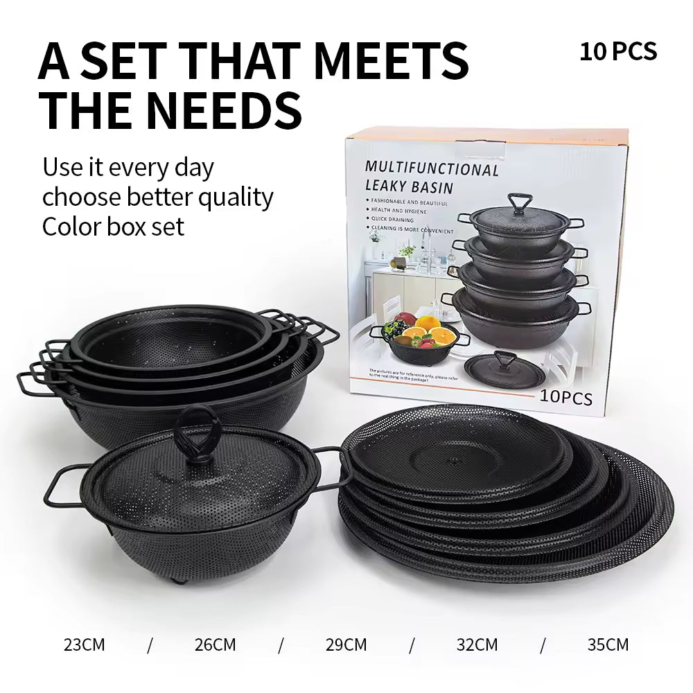 Yurtrain Kitchen Utensils with Lid Fruit Plate Washing Vegetable Drain Basket and Fruit Basket Wholesale Vegetable Cover